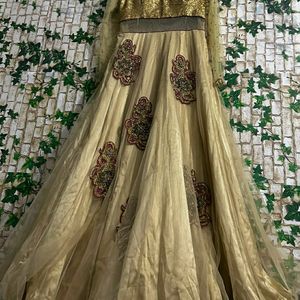 Designer😍Golden Ethnic gown