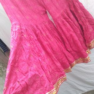 New Stitched Pink Sarara Suit Set