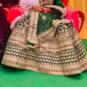 Green Beutiful Bridal Lehenga