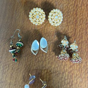 5 Pairs Earrings