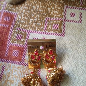 Pretty Pink Jhumka