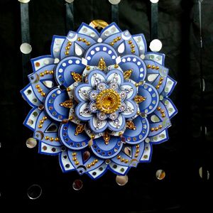Beautiful 3D Flower in Mandala Art
