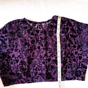 🎉 Price Drop Purple Colur Net Blouse