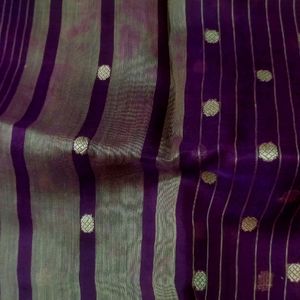 Mauve Mustard Saree