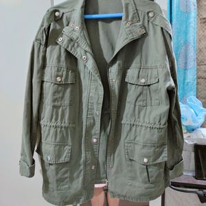 Army Green Oversized Jacket