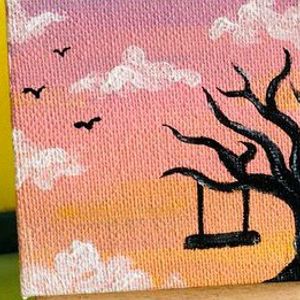 Set Of 2 Mini Canvas Paintings 19