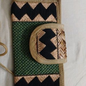 NEW Fancy Jute Clutch