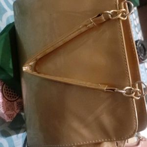 Golden Hand Bag