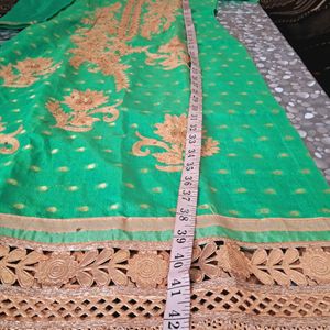 Designer Green Kurta Golden Lace In Sale