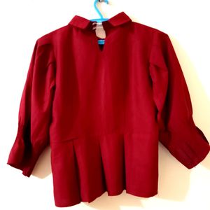 Women's Maroon Top