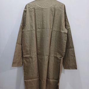 Kurta Chudidar Set (Olive Silk)