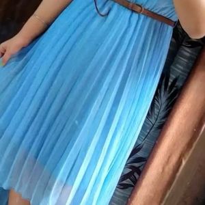 Blue Ruffle Dress 👗