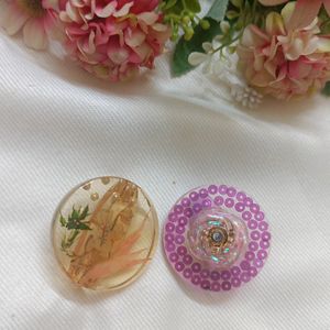 Handmade Resin Saree Pins