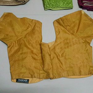 Yellow Party Wear Free Size Blouse