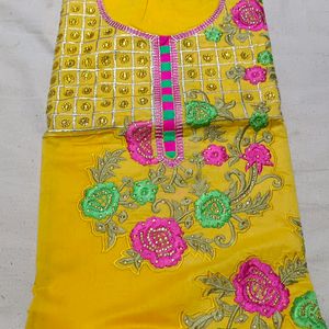 Bright Yellow Colour For Haldi Ceremony