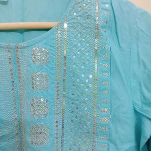 Sky Blue Kurti(Negotiable)