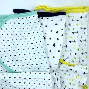 3 Pcs Sets Baby Swaddle Wraps Unisex Design