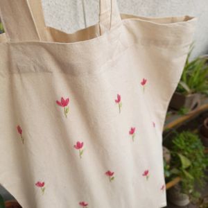 Tote Bag | Hand Embroidered | Floral