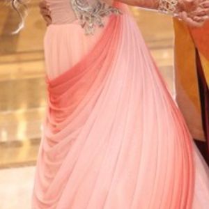 Its A Roka Gown In Peach Colour Very  Good Conditi