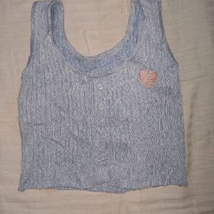 Heart Patch Ribbed Top