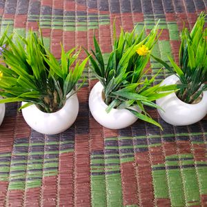 Artificial Flower Home Decor Pack Of 4