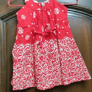 Red frock For Girls