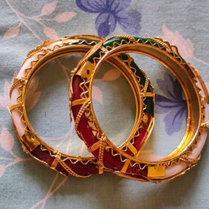 A Pair Of Lovely Very Beautiful Bangles.