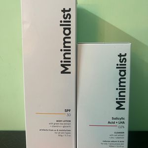 Minimalist Cleanser & Body Lotion Combo