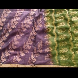 Handloom saree Silk Golden Clour Zari