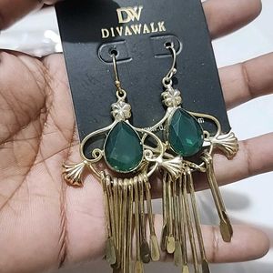 Green Earrings