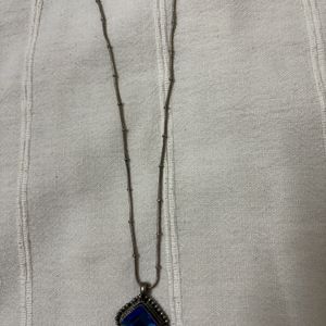 Blue Stone Pendant Necklace