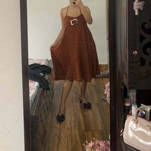 Brown Party Dress