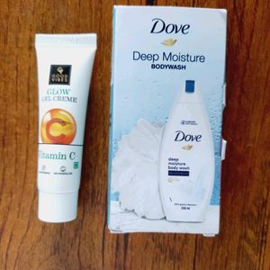 Combo Dove Body Wash & Good Vibes Glow Gel Creme