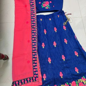 Blue - Pink Lahenga Choli❤️‍🔥Marriage Offer