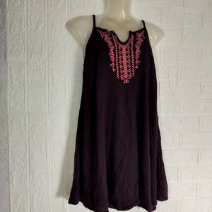 MOSSIMO BURGUNDY DRESS