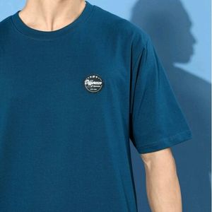 Blue Graphic Oversized T-shirt