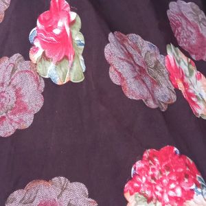 Crepe Printed Kurta Sleeve Design