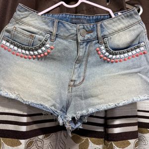 Kendall & Kylie High-Rise Denim Shorts