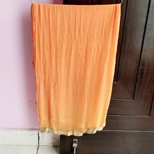 Super Soft Peach Color Chiffon Dupatta