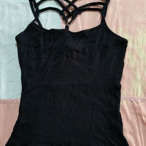 Fitted Top With Intricate Neck