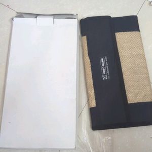 Cheque Book Holder Jute