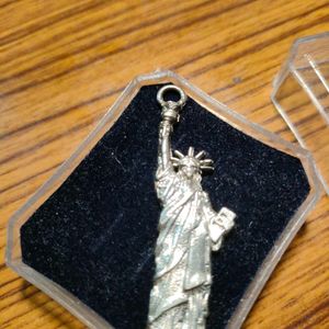 Statue Of Liberty Pendent Made With Silver