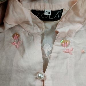 Ari work Chikankari Kurta