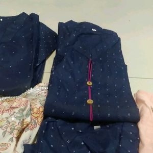 3 L Blue Kurtis New With Tag And Pink Xxl Price Oe