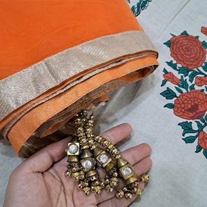 4 Pc Orange Suit Set Perfect For Haldi