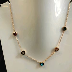 Multi Colour Heart Necklace