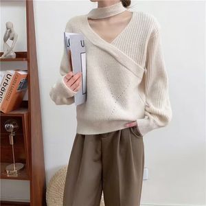 Korean Neck Cut Soft Woollen Knit Pullover