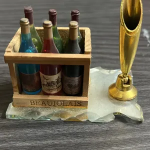 Beaujolais Bottle Pen Stand Miniature