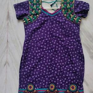 Mirror n Thread Work Kurta - Size XL