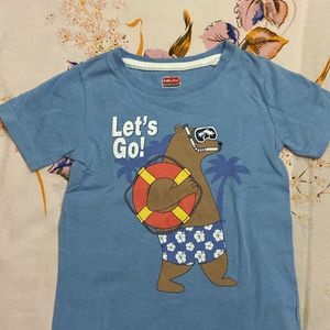 Kids T-shirt - Blue Let’s Go